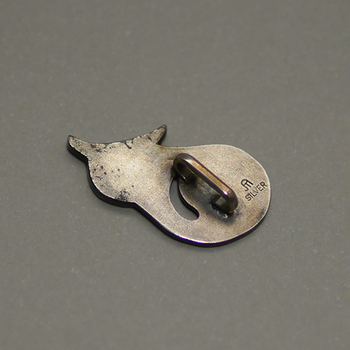 《きものみーちゅー後夜祭》1点限り●銀製帯留 茄子