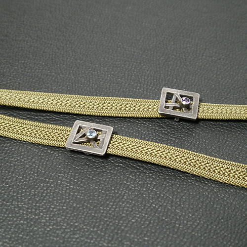 《きものみーちゅー後夜祭》1点限り●銀製帯留 ほしのかけら(藤色)