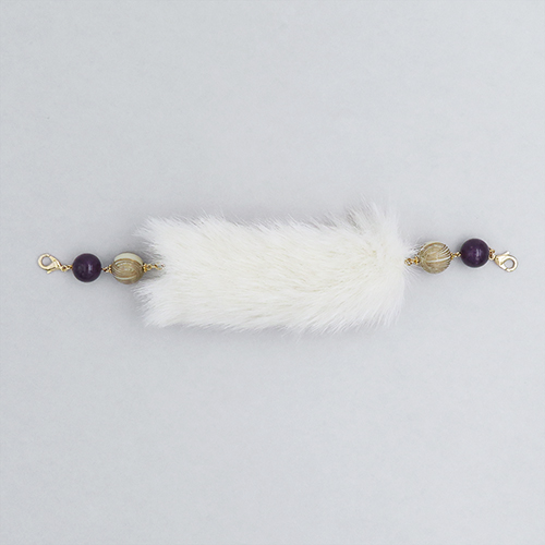 パフィー・ファー羽織紐 【スノーホワイト】