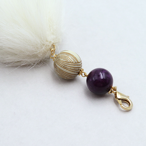 パフィー・ファー羽織紐 【スノーホワイト】