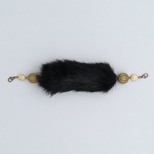 パフィー・ファー羽織紐 【ブラック】
