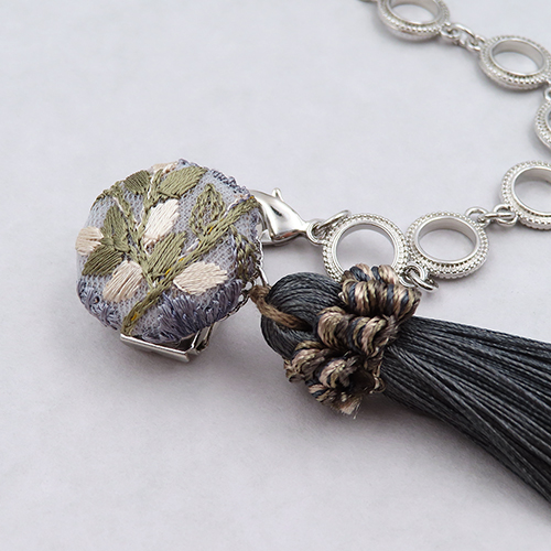 【巳桜No.1】羽織クチュール / 結ばない羽織紐　01