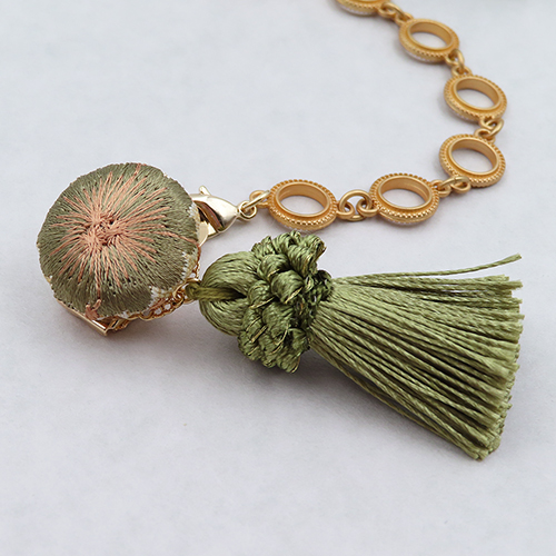 【巳桜No.1】羽織クチュール / 結ばない羽織紐　03