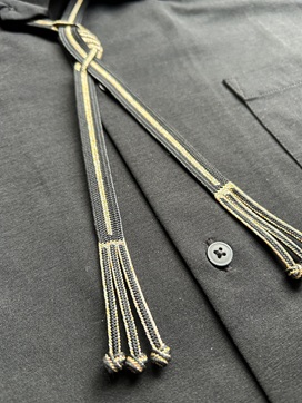 ブラック×ゴールド　ネックコード