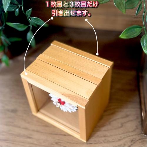 つまみ細工インテリア　はんくすBOXシリーズ　～丹頂鶴～　敬老の日　結婚祝い