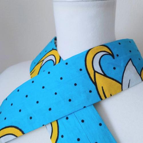 【SALE】　リバーシブルカンガ　ブルー