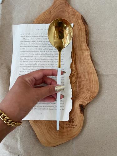 Dinner spoon　(WHITE&GOLD)