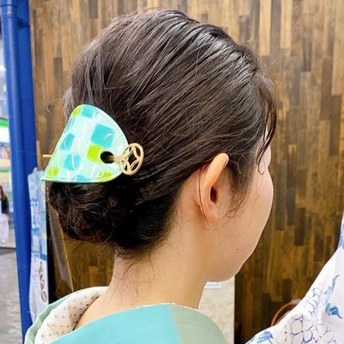 本革 マジェステ オーバル Large size 大きいサイズ 紫陽花