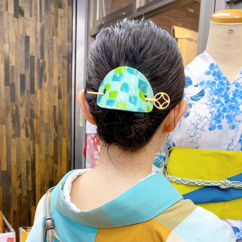 【単品】かんざし 七宝 真鍮製 簪