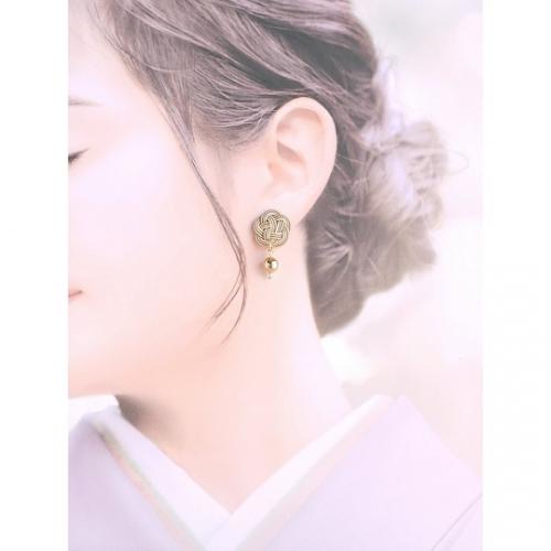 水引×和たいるピアス/イヤリング(桔梗)