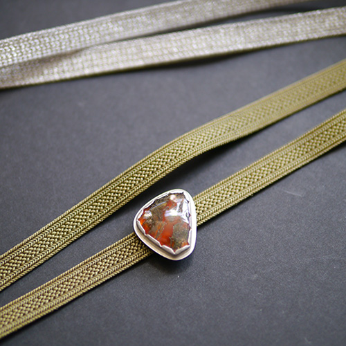 銀製帯留 暗示 inkling (SEA)  "Let’s go fishing!”