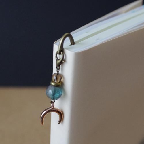 天然石の栞 ─ ラピスラズリ/金具色 銅