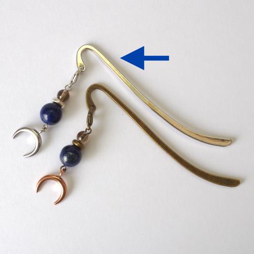 天然石の栞 ─ ラピスラズリ/金具色 銀