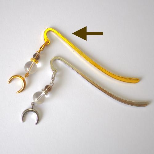 天然石の栞 ─ クリスタル/金具色 金