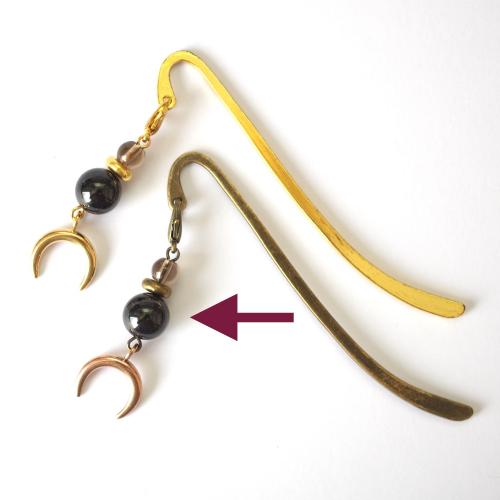 天然石の栞 ─ ガーネット/金具色 銅